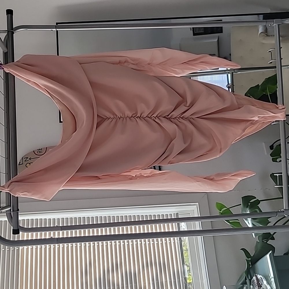 SHEIN CURVE 3X Off the shoulder body suit in Pink.